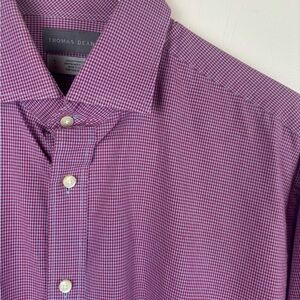 Thomas Dean Men's checkered shirt-Large